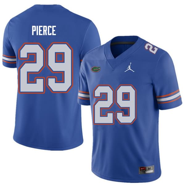 NCAA Florida Gators Dameon Pierce Men's #29 Jordan Brand Royal Stitched Authentic College Football Jersey QUH6664GH